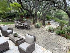 Canyon-side garden for outdoor living