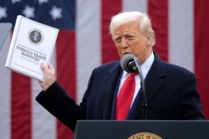Trump blasts trade deficits in goods as a big threat to the U.S. Why economists are dismayed.
