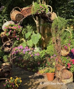 Basket arbor, containers galore in Pam Beasley’s Memphis garden