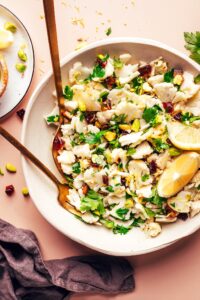 Cauliflower Salad with Dates & Pistachios
