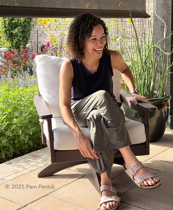 Natalie the Plant Ninja is slaying lawn, growing a garden
