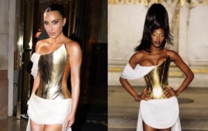 Kim Kardashian Celebrates Her Birthday Naomi Campbell’s Iconic Givenchy Look from Alexander McQueen’s Spring 1997 Couture Collection