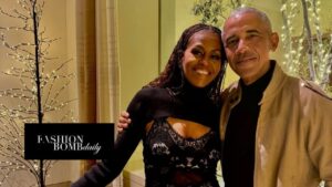 You ask, We answer: Michelle Obama Stuns in a Vintage Alexander McQueen Silk Embroidered Dress Alongside Former President Barack Obama