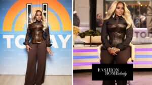 Mary J. Blige Promoted her MJB X Vegas Residency in a Brown Sergio Hudson Look