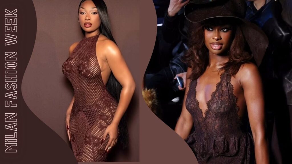 Megan Thee Stallion and Coco Jones Bring Glamour to Milan Fashion Week in Brown Amiri & Etro Looks