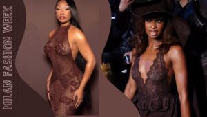 Megan Thee Stallion and Coco Jones Bring Glamour to Milan Fashion Week in Brown Amiri & Etro Looks