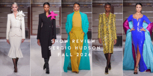 Show Review: Sergio Hudson Marks 10 Years with a Sculpted, Operatic Fall/Winter 2026 Collection at the New York Public Library