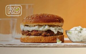 Lentil Burgers With Tzatziki Sauce