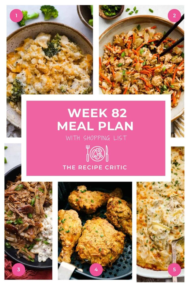 Weekly Meal Plan #82 | The Recipe Critic