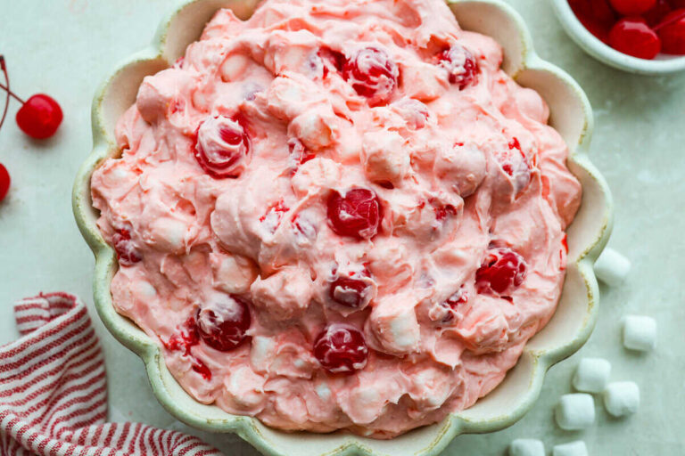 Cherry Cheesecake Fluff Salad (Easy No-Bake Dessert)