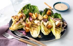 Grilled Caesar Salad With Creamy Dressing