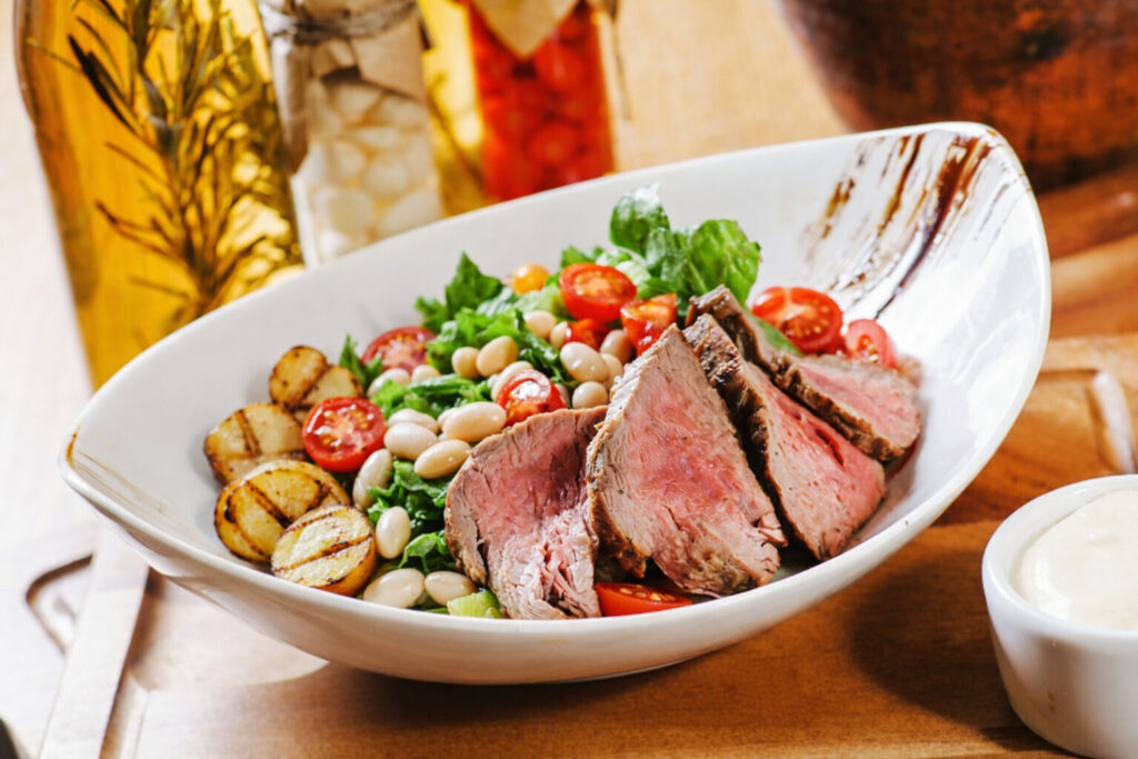 Grilled Steak & Potato Salad