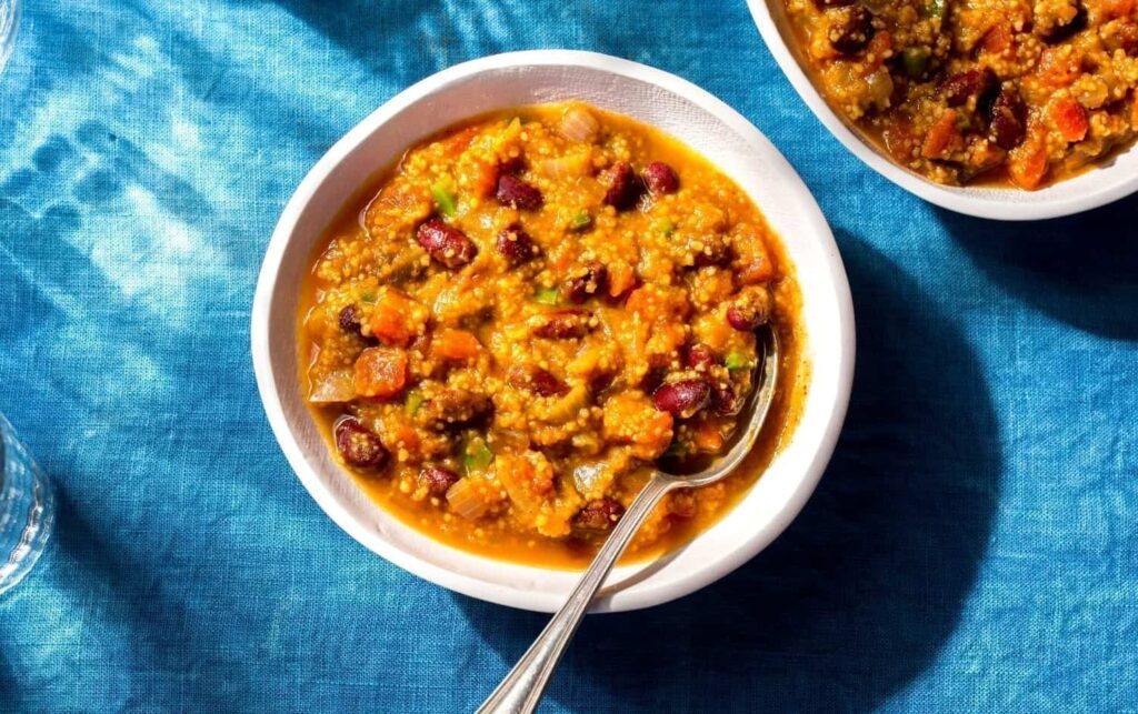 Slow Cooker Pumpkin Chili With Bulgur