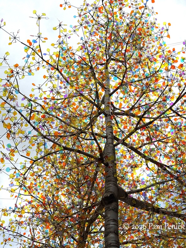Downtown Denver art: Aspen Light and Big Blue Bear