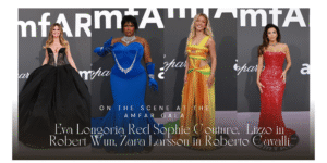 On the Scene at the amfAR Cannes Gala: Eva Longoria in Red Sophie Couture, Heidi Klum in Black Corseted Sophie Couture, Zara Larsson in Roberto Cavalli, and More!
