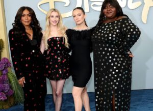 All the Looks from the Disney Upfronts: Angela Bassett in L’Agence, Gabourey Sidibe in Studded Eloquii Black Dress, Emma Roberts in BluMarine, and More!
