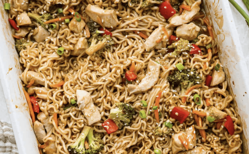 Ramen Noodle Casserole (Dump and Bake)