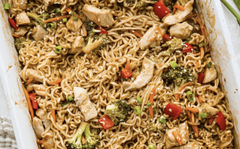 Ramen Noodle Casserole (Dump and Bake)