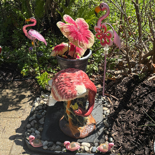 Colorful Art in Patricia’s Michigan Garden
