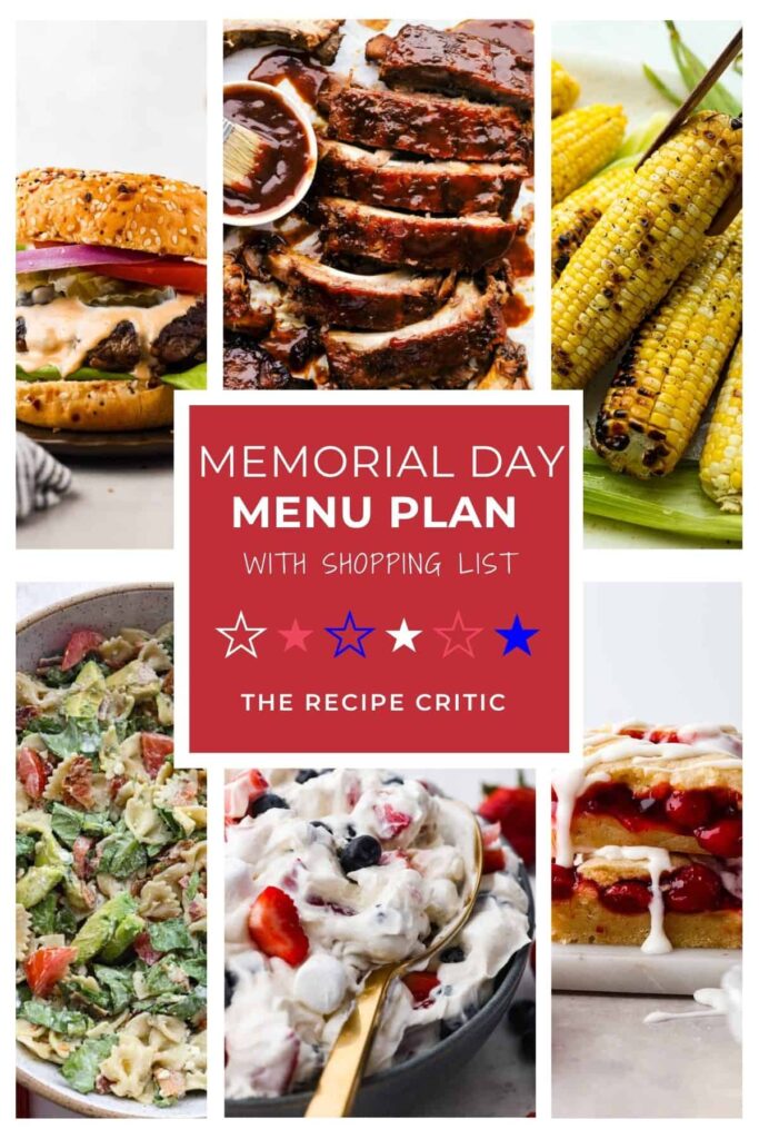 Memorial Day Menu Plan | The Recipe Critic