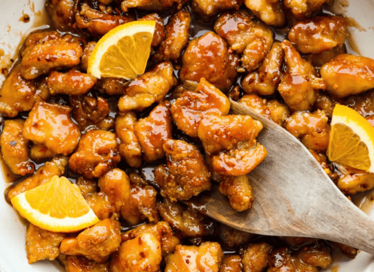 Copycat Panda Express Orange Chicken (Secret Ingredient!)