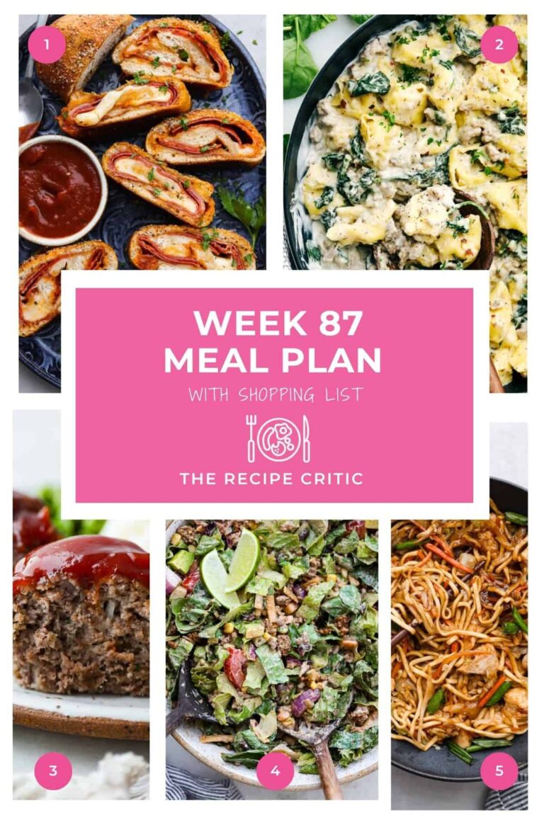 Weekly Meal Plan with 5 Easy Dinner Ideas