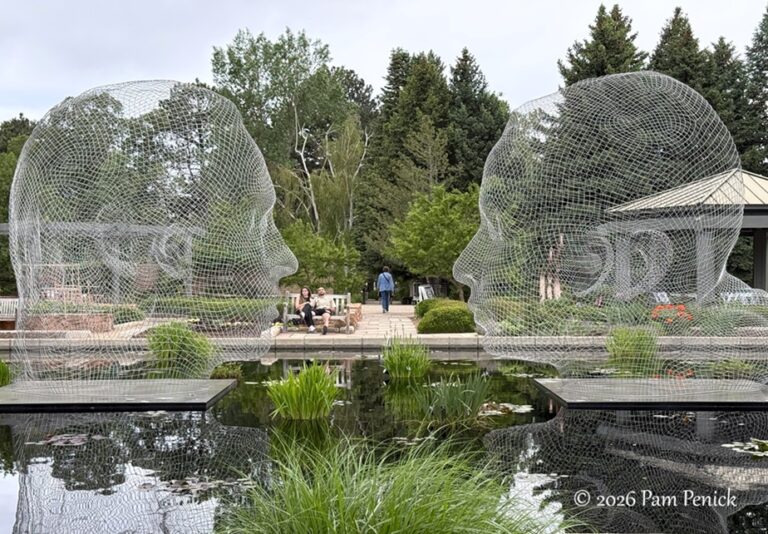 Jaume Plensa art at Denver Botanic Gardens