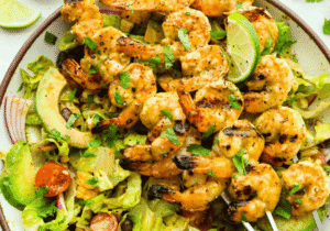 Grilled Shrimp Salad Recipe with Homemade Dressing