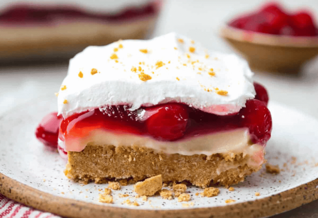 No Bake Cherry Cheesecake Lush