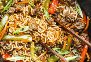 Slow Cooker Ramen With Beef