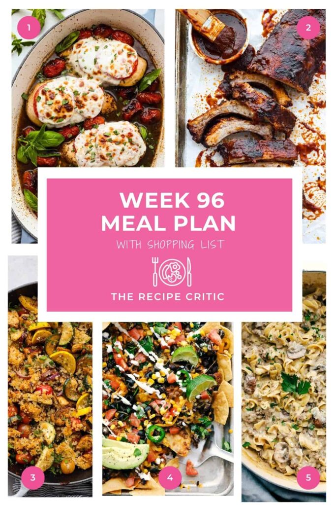 Weekly Meal Plan 96 | The Recipe Critic