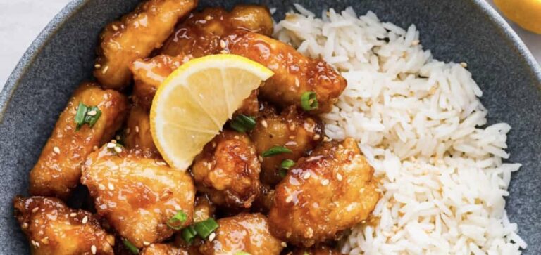 Chinese Lemon Chicken with Sweet and Tangy Sauce