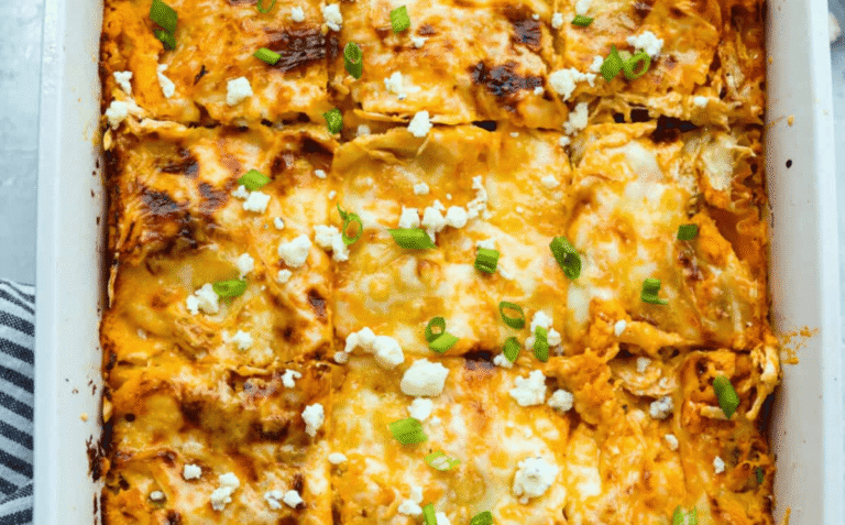 Buffalo Chicken Lasagna (Creamy, Cheesy and Easy)