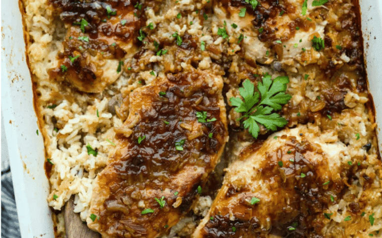 No Peek Chicken and Rice Casserole Recipe
