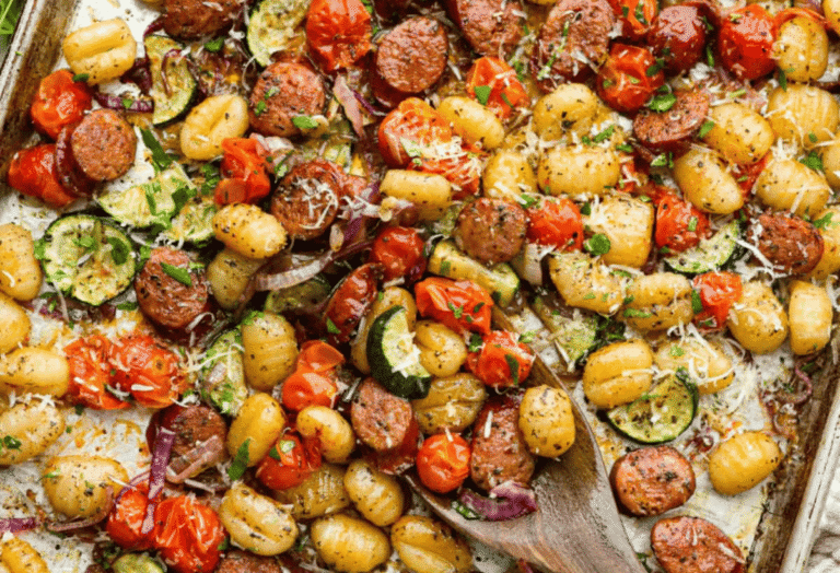 Sheet Pan Gnocchi with Sausage and Vegetables| The Recipe Critic