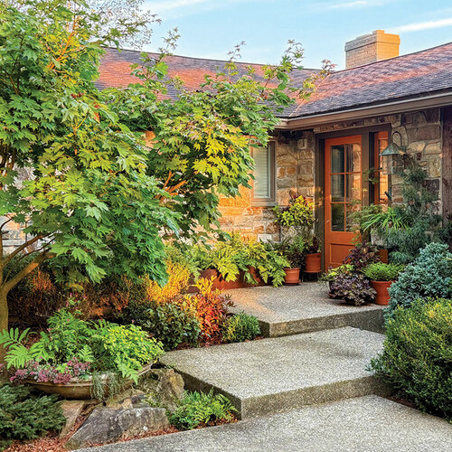 Planting Plans for Two Approaches to an Entryway Makeover