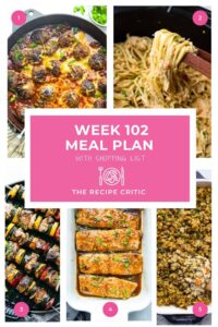 Easy Weekly Meal Plan with 5 Family Dinner Ideas