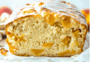 Peach Loaf with Sweet Peach Glaze