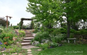 Flowerlicious garden rooms in Katy and Gary Bohn’s garden