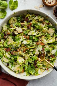 Warm Brussels Sprouts Salad with Bacon
