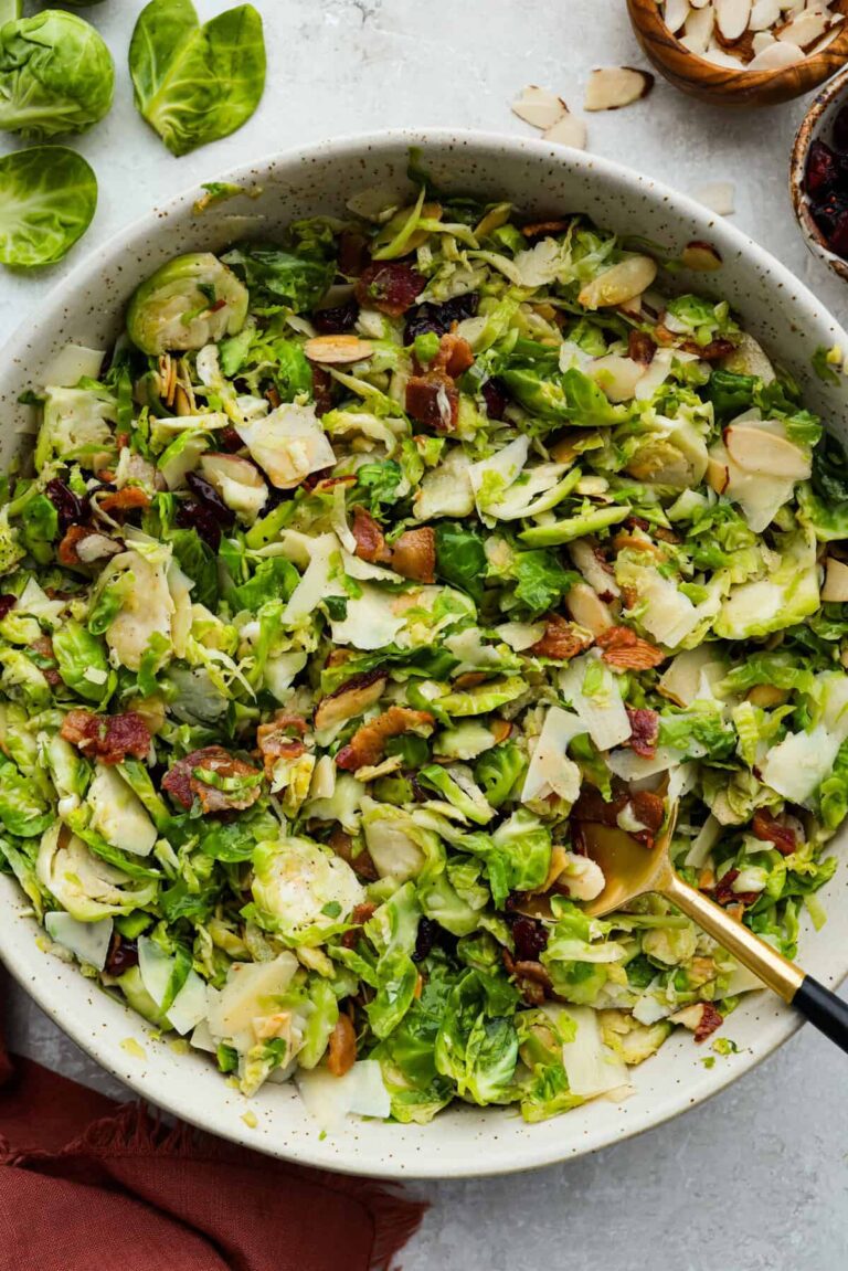 Warm Brussels Sprouts Salad with Bacon
