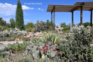 Undaunted Garden and Chromatecture sculpture at Gardens on Spring Creek