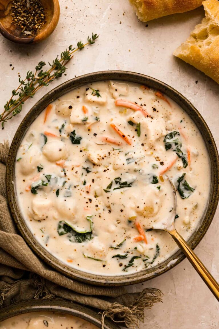 Creamy Chicken Gnocchi Soup (Olive Garden Copycat)