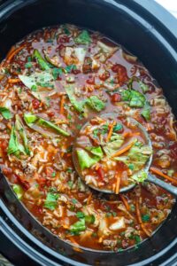Crockpot Cabbage Roll Soup